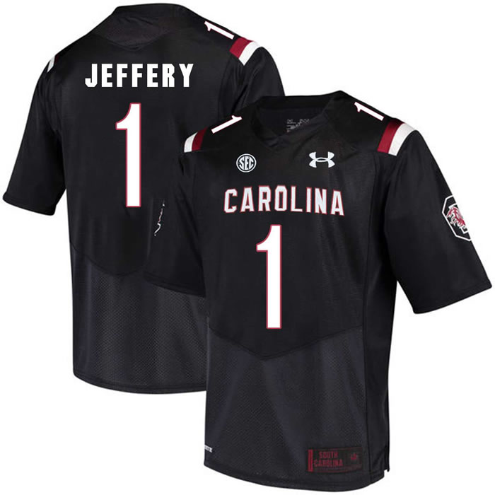 South Carolina Gamecocks #1 Alshon Jeffery Black College Football Jersey